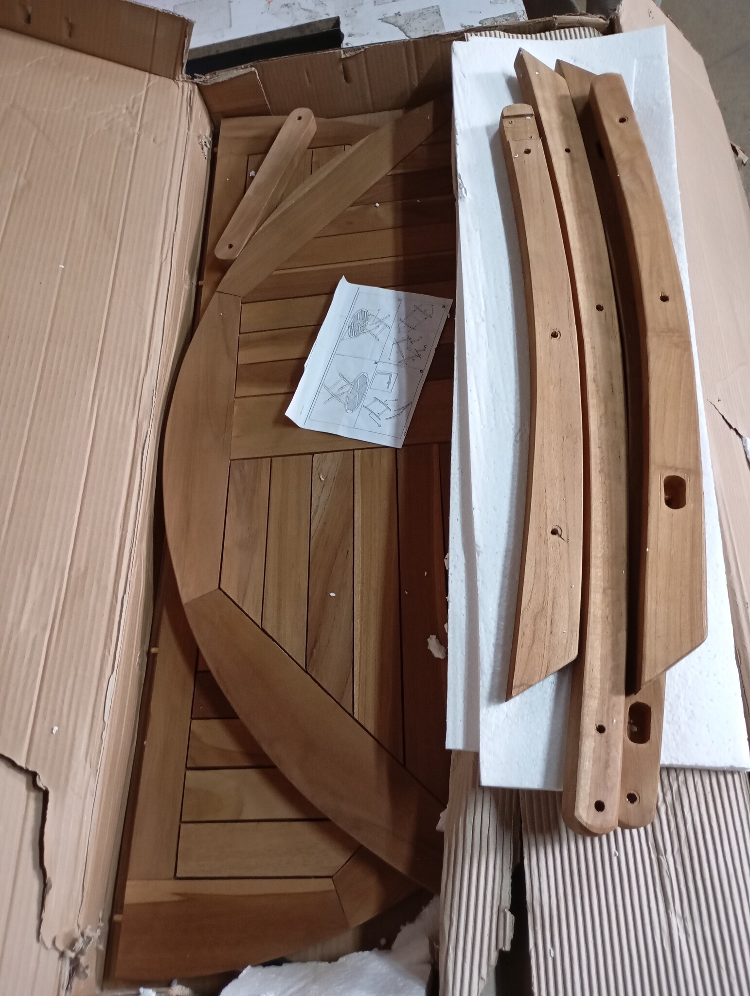 Inklapbare Teakhouten Tuintafel Ø 110x75 cm | 54% Korting