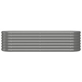Plantenbak Gep. Staal Grijs 152x40x36cm - 33% Korting!