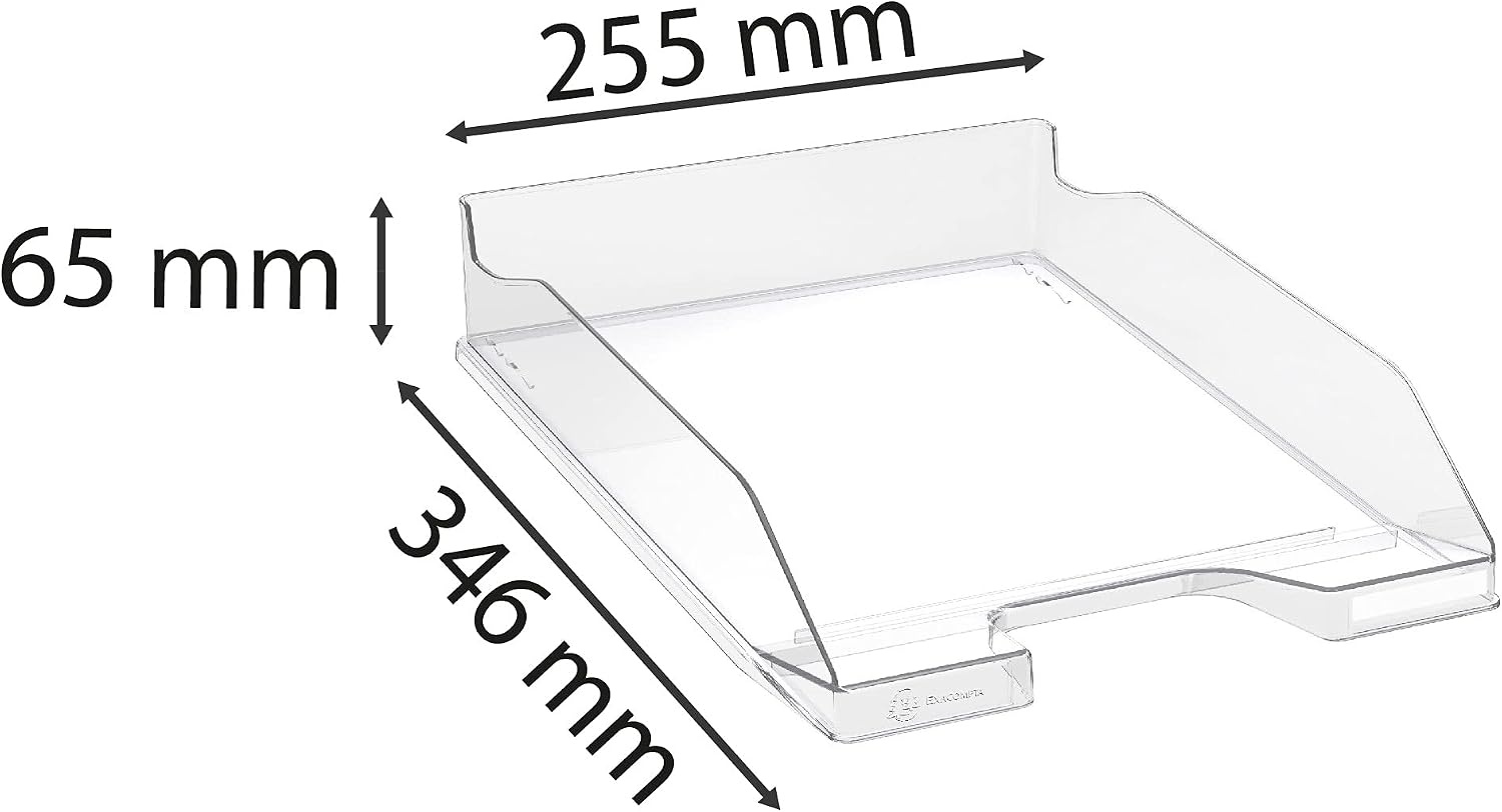 Exacompta Midi Brievenbak: A4, Stapelbaar, Transparant - 59% Korting!