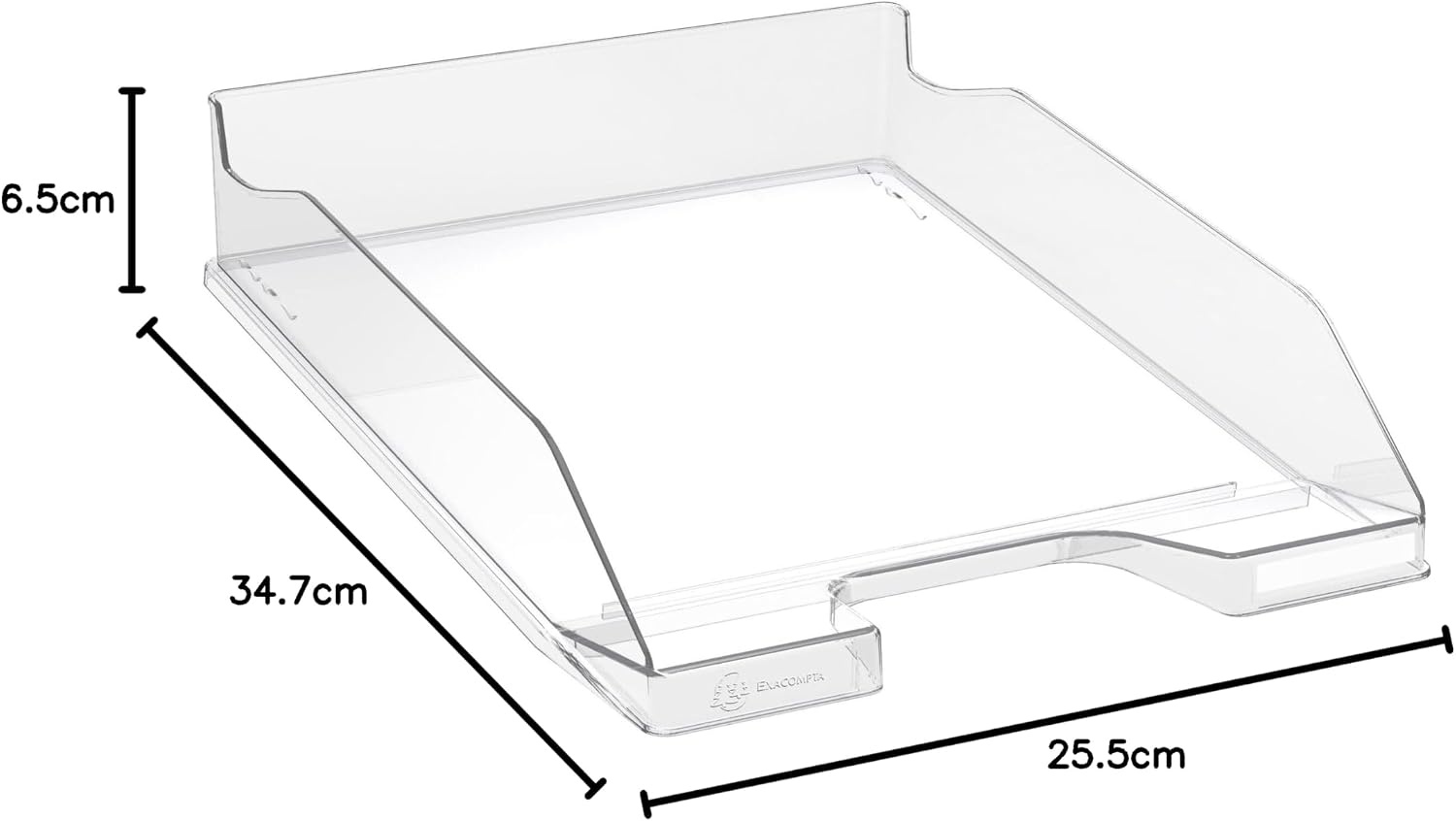 Exacompta Midi Brievenbak: A4, Stapelbaar, Transparant - 59% Korting!
