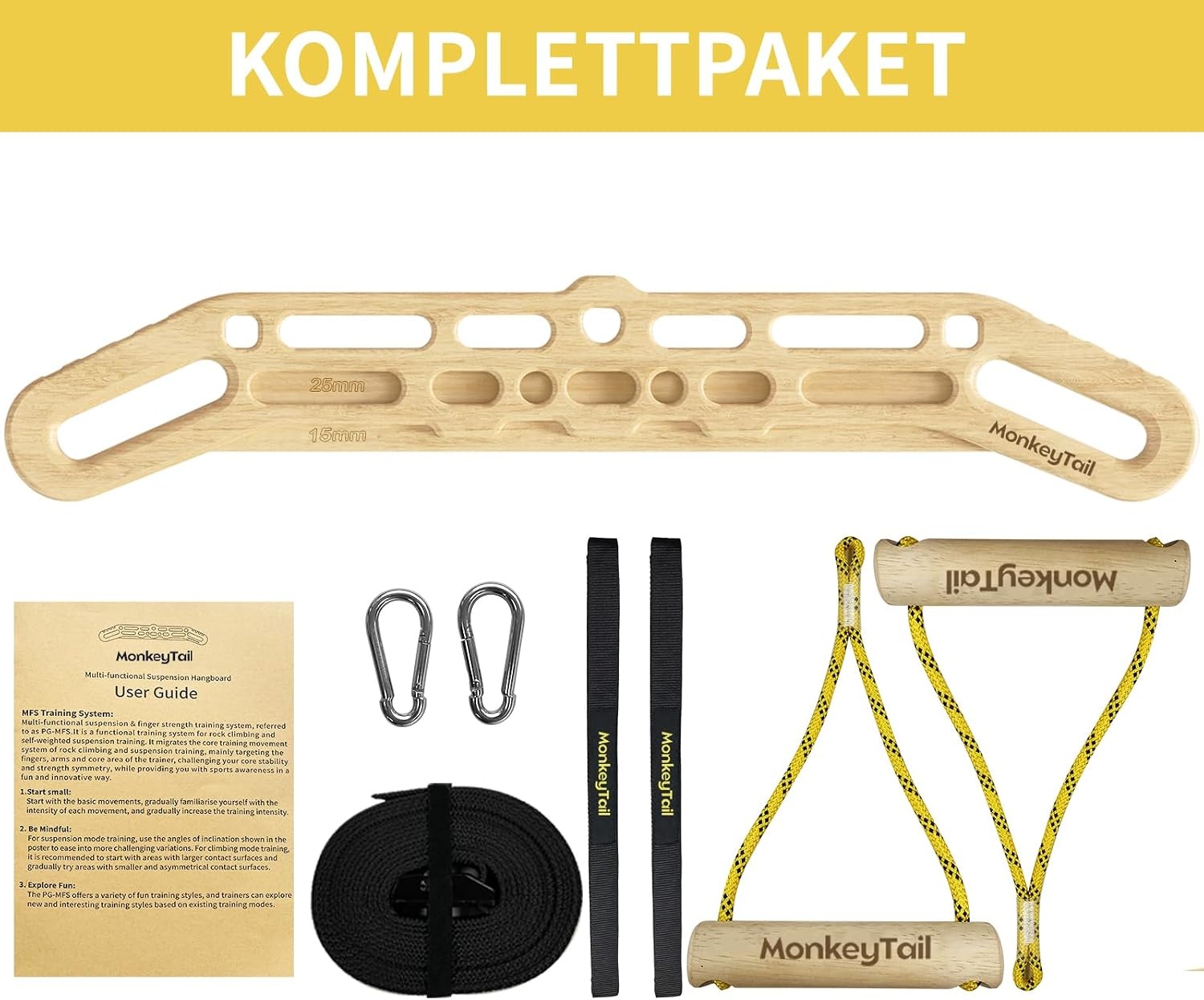 Houten Klim Hangplank - Vingerkracht & Training met 60% Korting