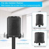 Verstelbare Luidsprekerstandaards (2x) Zwart - 78-104cm - Max. 5kg