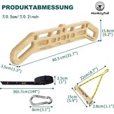 Houten Klim Hangplank - Vingerkracht & Training met 60% Korting