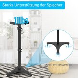 Verstelbare Luidsprekerstandaards (2x) Zwart - 78-104cm - Max. 5kg