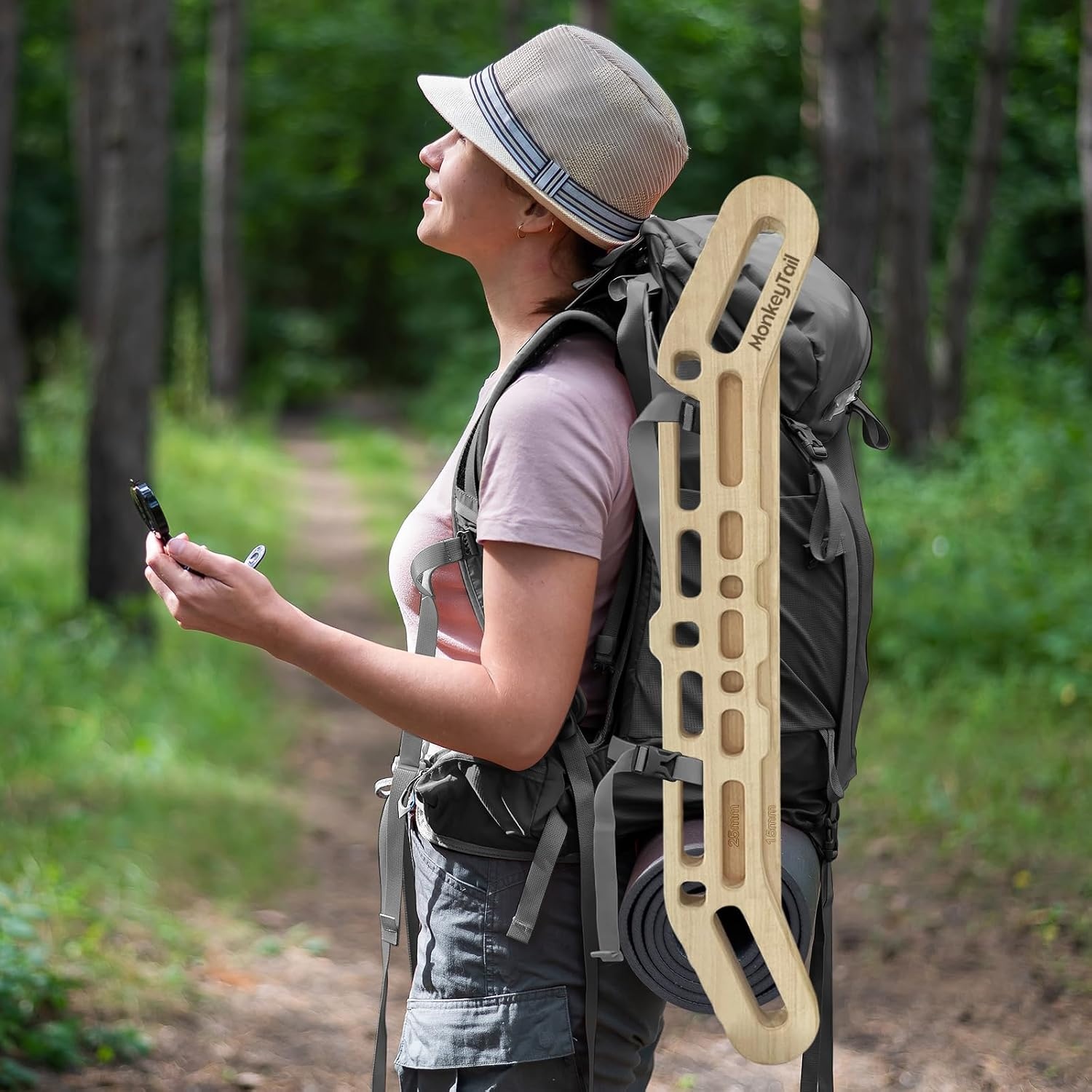 Houten Klim Hangplank - Vingerkracht & Training met 60% Korting