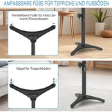 Verstelbare Luidsprekerstandaards (2x) Zwart - 78-104cm - Max. 5kg