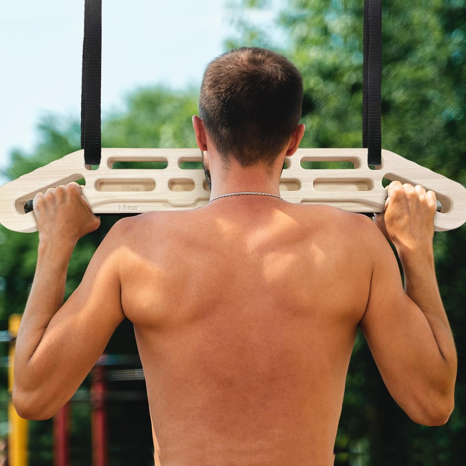Houten Klim Hangplank - Vingerkracht & Training met 60% Korting