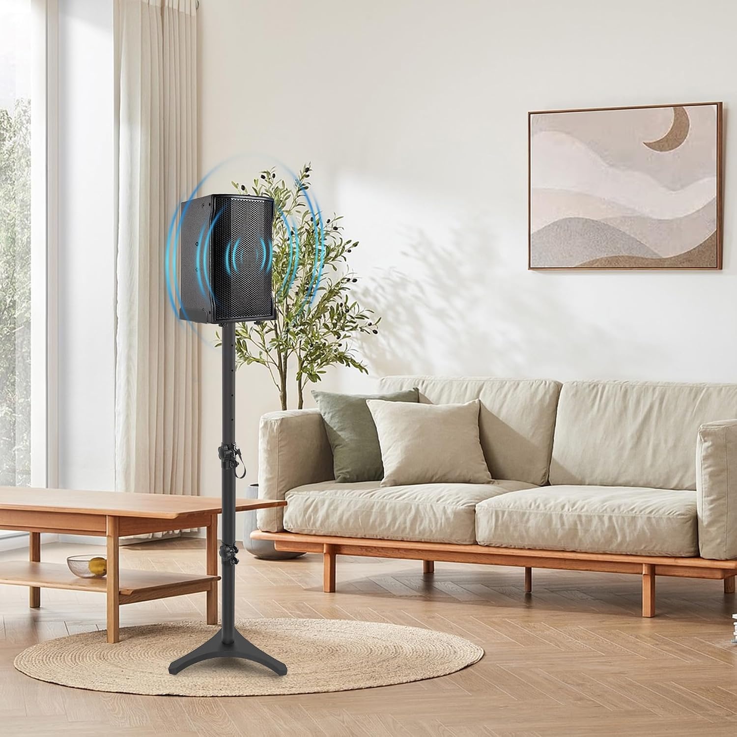 Verstelbare Luidsprekerstandaards (2x) Zwart - 78-104cm - Max. 5kg