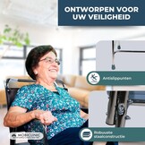 Comfortabele Toiletstoel met Deksel - Zwart/Zilver - 34% Korting!