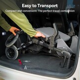 Rollator & Transportrolstoel 2-in-1 - Obsidian Zwart - 35% Korting
