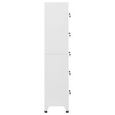 Lockerkast Staal Lichtgrijs - 38x40x180 cm - 5 Vakken - 54% Korting