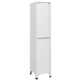 Lockerkast Staal Lichtgrijs - 38x40x180 cm - 5 Vakken - 54% Korting
