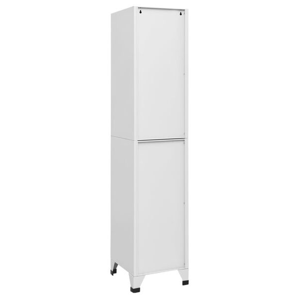 Lockerkast Staal Lichtgrijs - 38x40x180 cm - 5 Vakken - 54% Korting