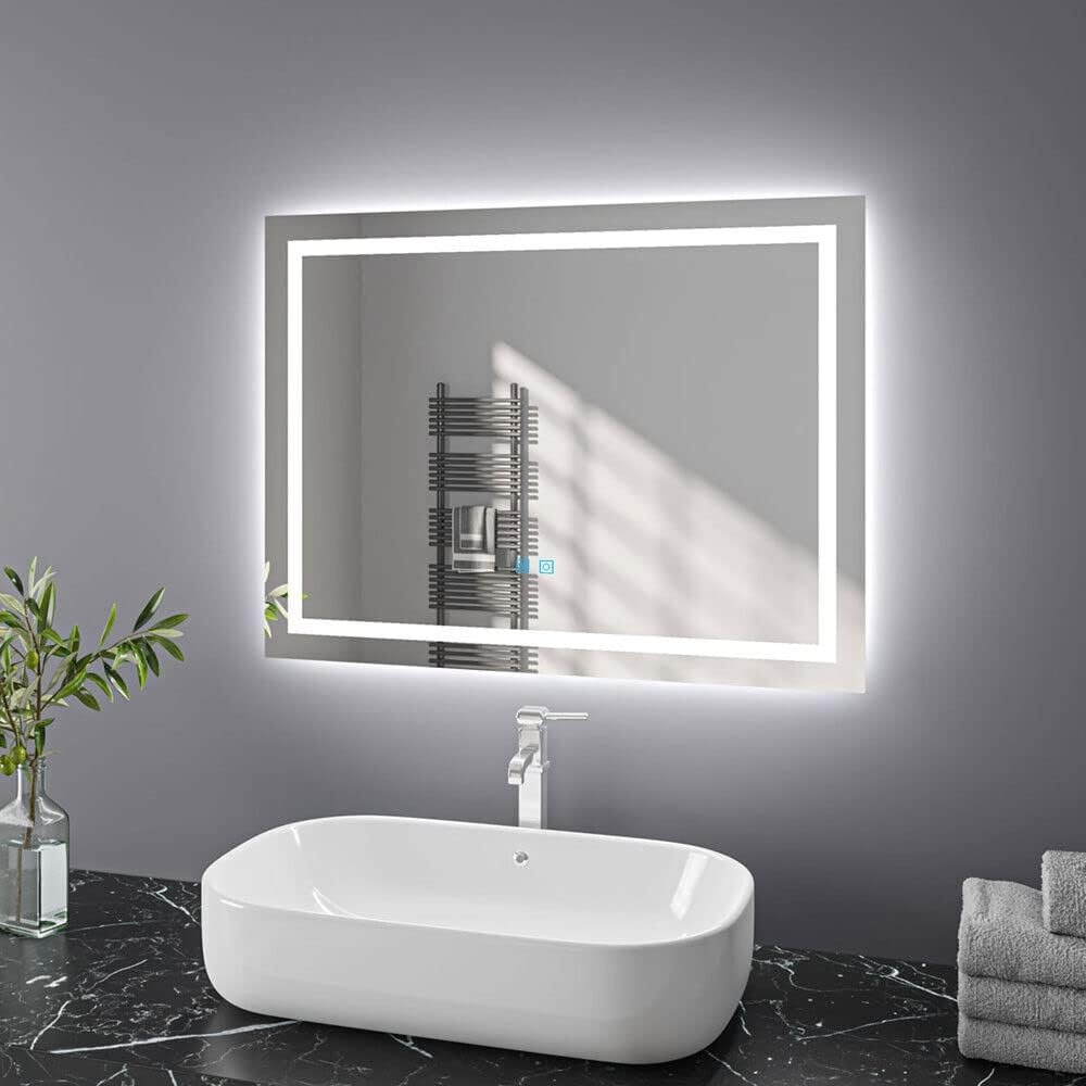 Dimbare LED Badkamerspiegel 100x60 cm - Anti-condens - 34% Korting