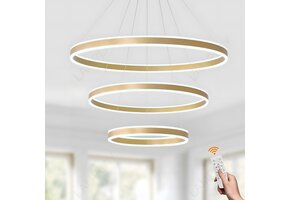 Gouden Ronde LED Hanglamp Kroonluchter - 65% Korting!
