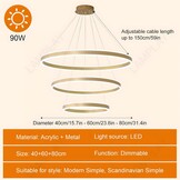 Ronde LED Hanglamp Kroonluchter Goud - 61% Korting