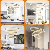 Ronde LED Hanglamp Kroonluchter Goud - 61% Korting