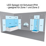 Dimbare LED Badkamerspiegel 100x60 cm - Anti-condens - 34% Korting