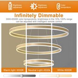 Ronde LED Hanglamp Kroonluchter Goud - 61% Korting