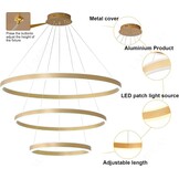 Ronde LED Hanglamp Kroonluchter Goud - 61% Korting