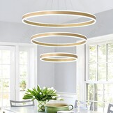 Ronde LED Hanglamp Kroonluchter Goud - 61% Korting