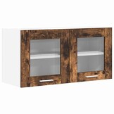 Hangkast Riga Gerookte Eik & Wit 80cm | 73% Korting