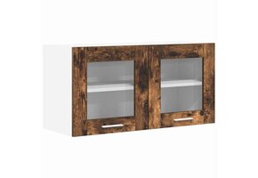 Hangkast Riga Gerookte Eik & Wit 80cm | 73% Korting