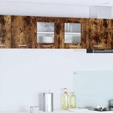 Hangkast Riga Gerookte Eik & Wit 80cm | 73% Korting