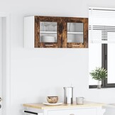 Hangkast Riga Gerookte Eik & Wit 80cm | 73% Korting