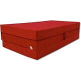 Opvouwbaar Logeermatras 80x200x10cm Rood - 3-delig met Draagtas