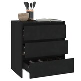 VidaXL Dressoir Zwart 70x41x75 cm - 34% Korting