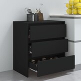 VidaXL Dressoir Zwart 70x41x75 cm - 34% Korting