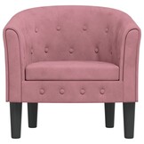 VidaXL Kuipstoel Fluweel Roze - 35% Korting!