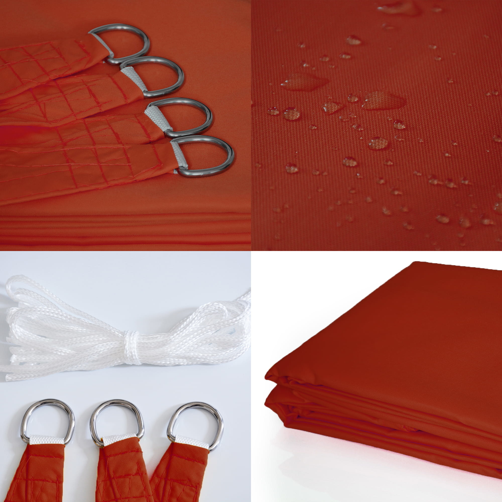 Waterdicht Schaduwdoek Driehoek Rood - 46% Korting