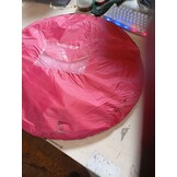 Zelfontplooiende Strandtent Rood-Grijs met Grondzeil - 50% Korting!