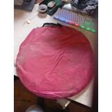 Zelfontplooiende Strandtent Rood-Grijs met Grondzeil - 50% Korting!