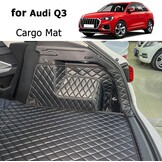 Op Maat Gemaakte Kofferbakmat Audi Q3 (2018-2025) - Kunstleer Zwart - 34% Korting