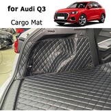 Op Maat Gemaakte Kofferbakmat Audi Q3 (2018-2025) - Kunstleer Zwart - 34% Korting
