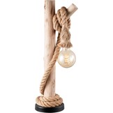 Maritieme Tafellamp Hout Touw Bruin 60 cm (34% Korting)