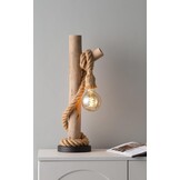 Maritieme Tafellamp Hout Touw Bruin 60 cm (34% Korting)