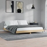 Houten Bedframe Sonoma Eiken 140x200 cm - 34% Korting