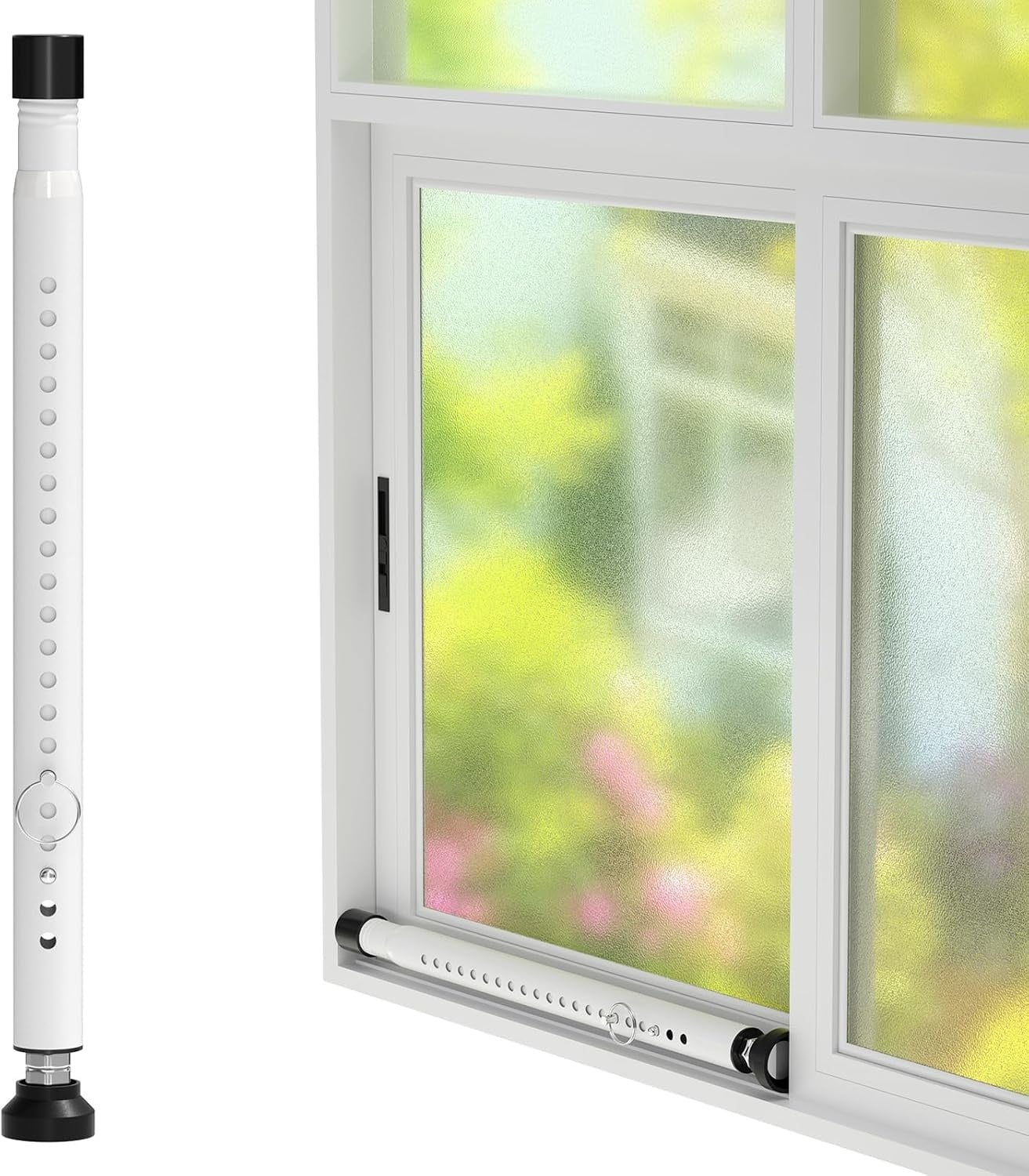 Veiligheidsstang Schuifdeuren & Ramen - Verstelbaar 40-120cm Wit - 31% Korting