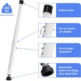 Veiligheidsstang Schuifdeuren & Ramen - Verstelbaar 40-120cm Wit - 31% Korting