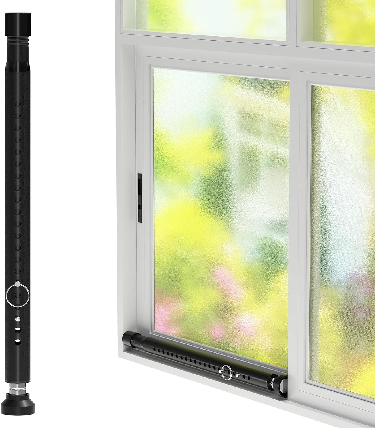 Veiligheidsstang Schuifdeuren & Ramen - Verstelbaar 40-120cm Wit - 31% Korting