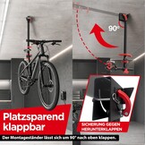 Ruimtebesparende Fietshouder Plafond - Hoogteverstelbaar - 30kg - 34% Korting