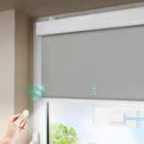 Elektrisch Rolgordijn Grijs (90x200cm) met Zonnepaneel & Afstandsbediening | -34%