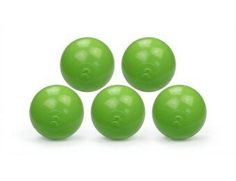 Groene Ballenbakballen 70mm - 300 Stuks - 50% Korting