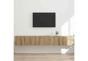 TV Wandkast - Ambachtelijk Eiken - 34% Korting