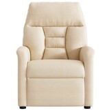 Verstelbare Beige Microvezel Fauteuil - 47% Korting