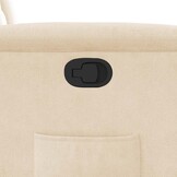 Verstelbare Beige Microvezel Fauteuil - 47% Korting